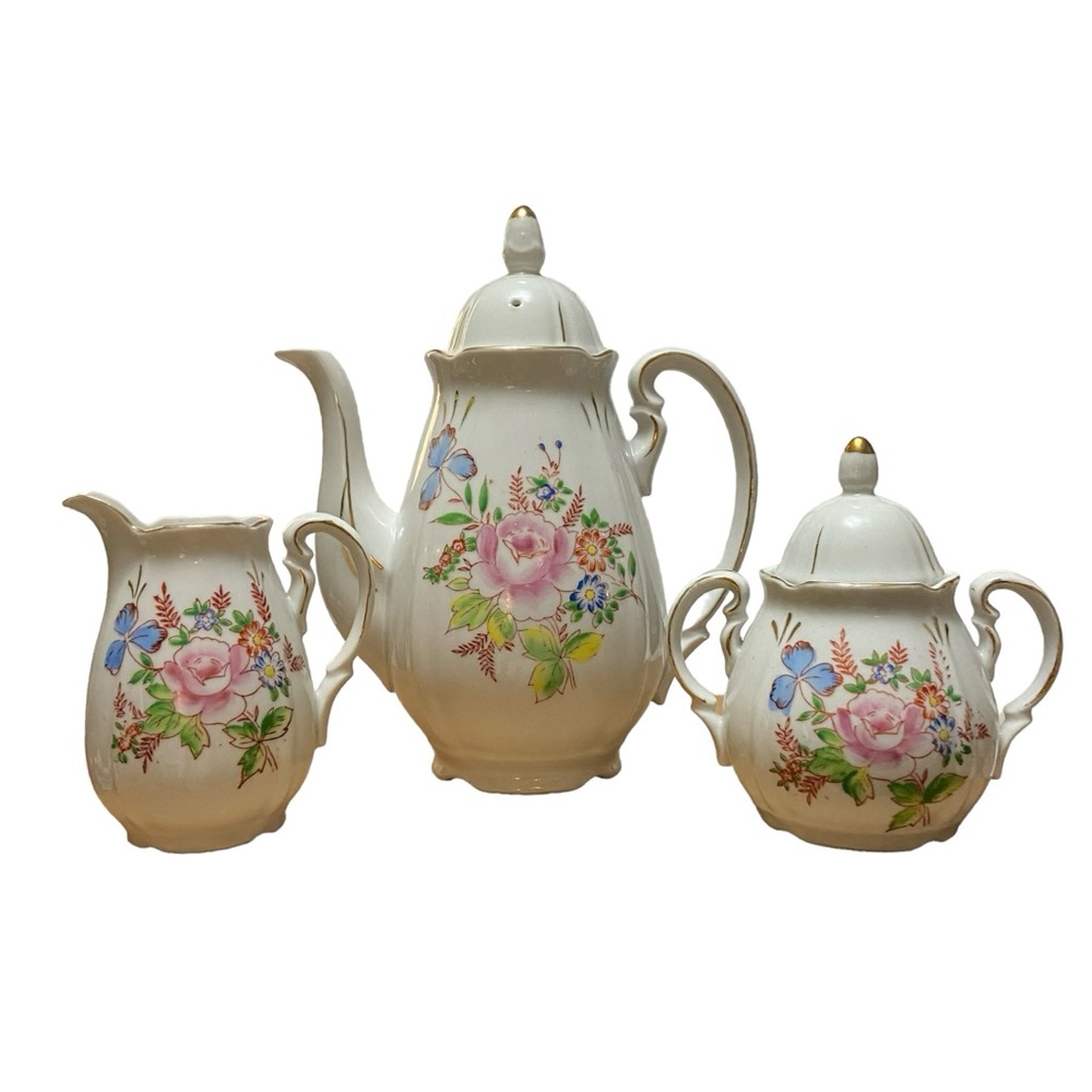 Chugai China Occupied Japan Teapot Tea Set 17 Pieces